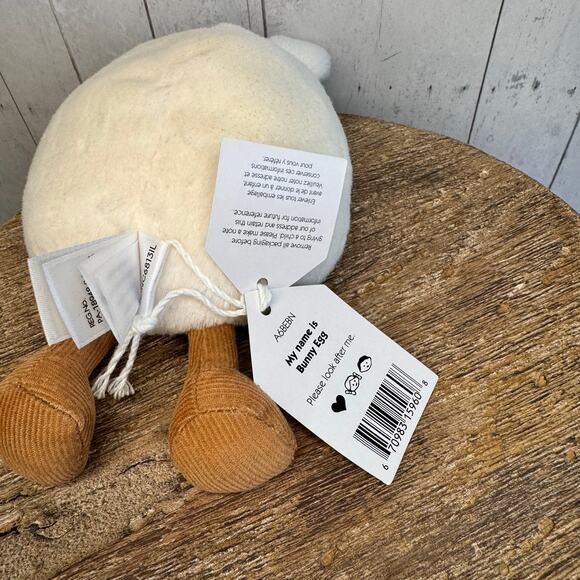 Jellycat Boiled Egg Set of 3 Boiled Egg Chic Bunny Happy FAST SHIP NEW - Picture 4 of 9